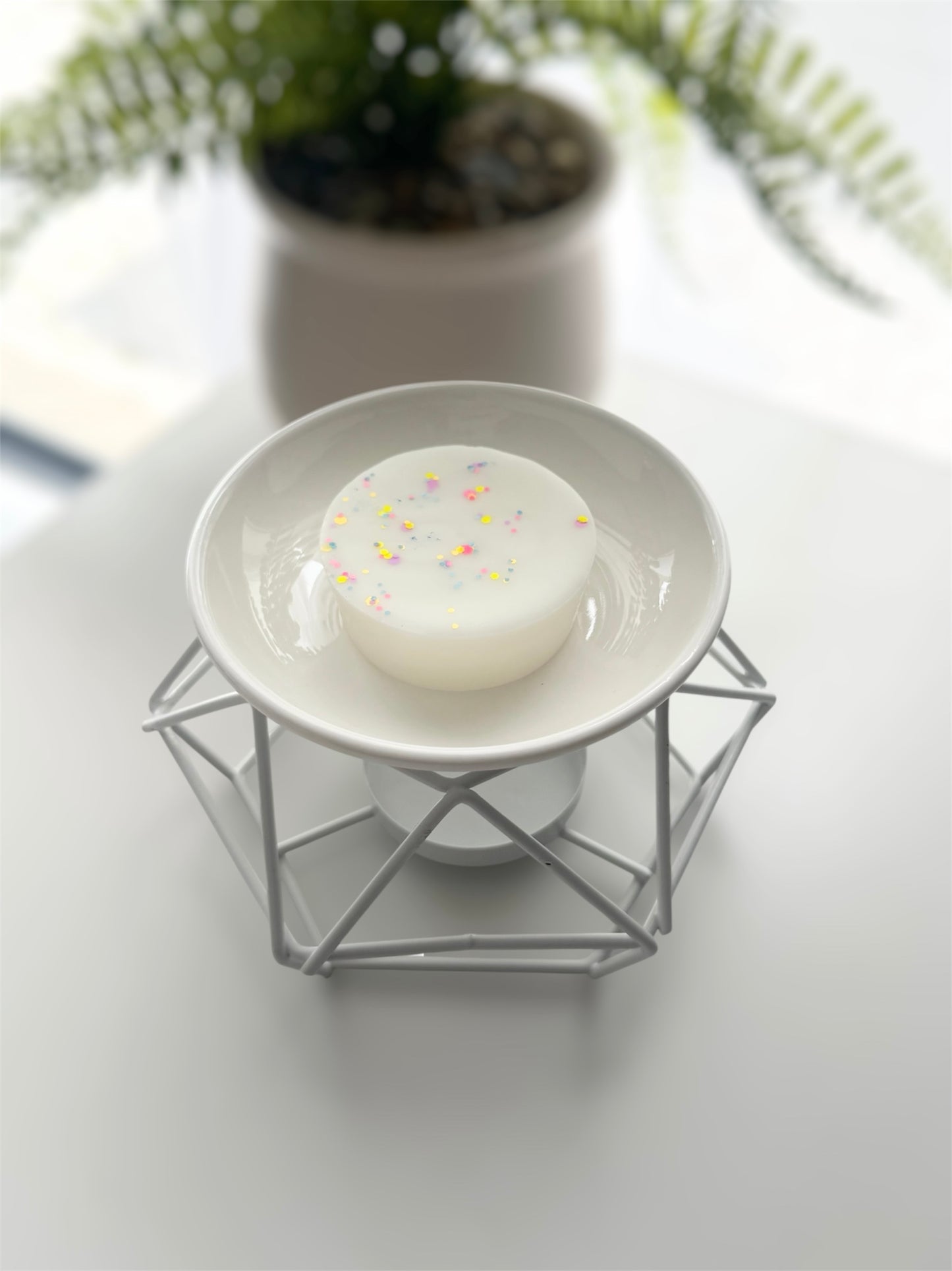 Hex Wax Melt Burner - White